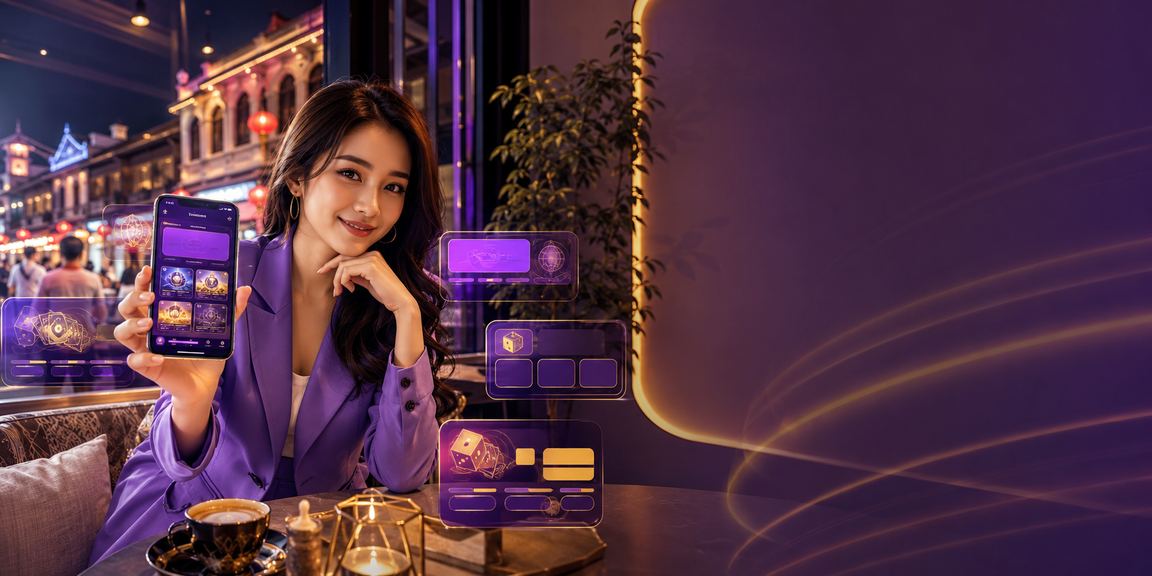 Pengguna bermain permainan slot mudah alih soft99 di Melaka pada telefon pintar